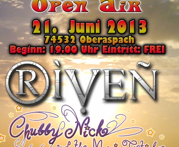 RIVEN live at Summer Sounds 2 Open-Air am Freitag den 21. Juni in Oberaspach