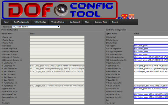 VPIN: DOF Config Tool - Table Configs